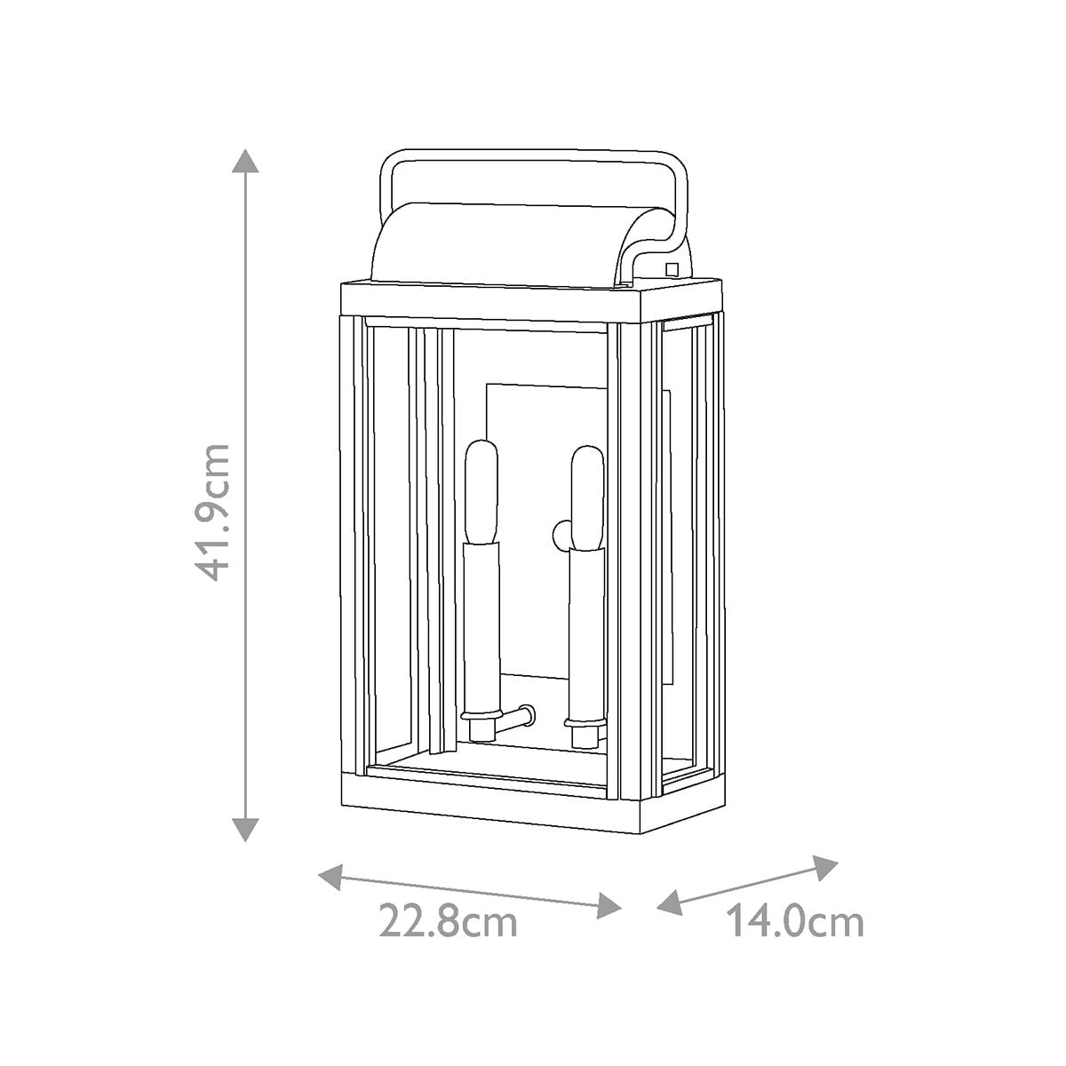 Sag Harbor 2 Light Medium Wall Lantern