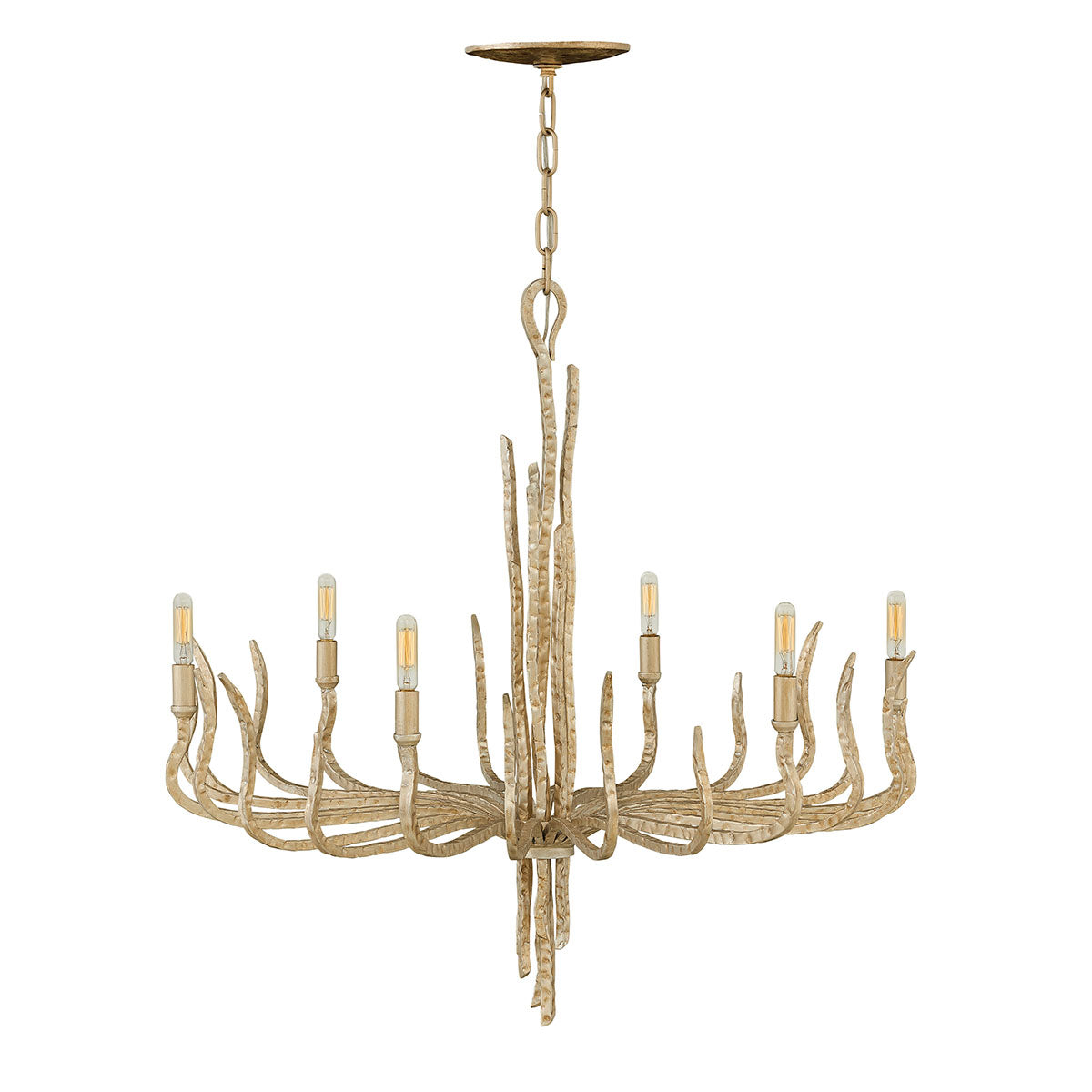 Spyre 6-Light Chandelier (Champagne Gold Finish)