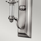 Sussex 1-Light Wall Sconce (Brushed Nickel & White Shade)
