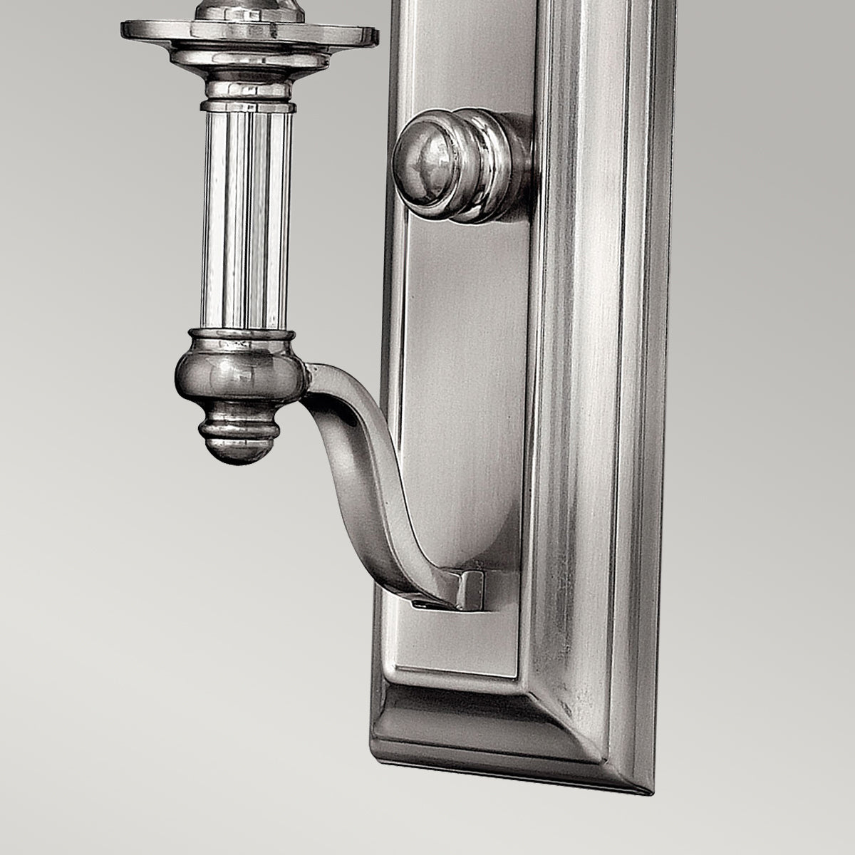 Sussex 1-Light Wall Sconce (Brushed Nickel & White Shade)