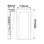 Taper LED Wall Lantern 1