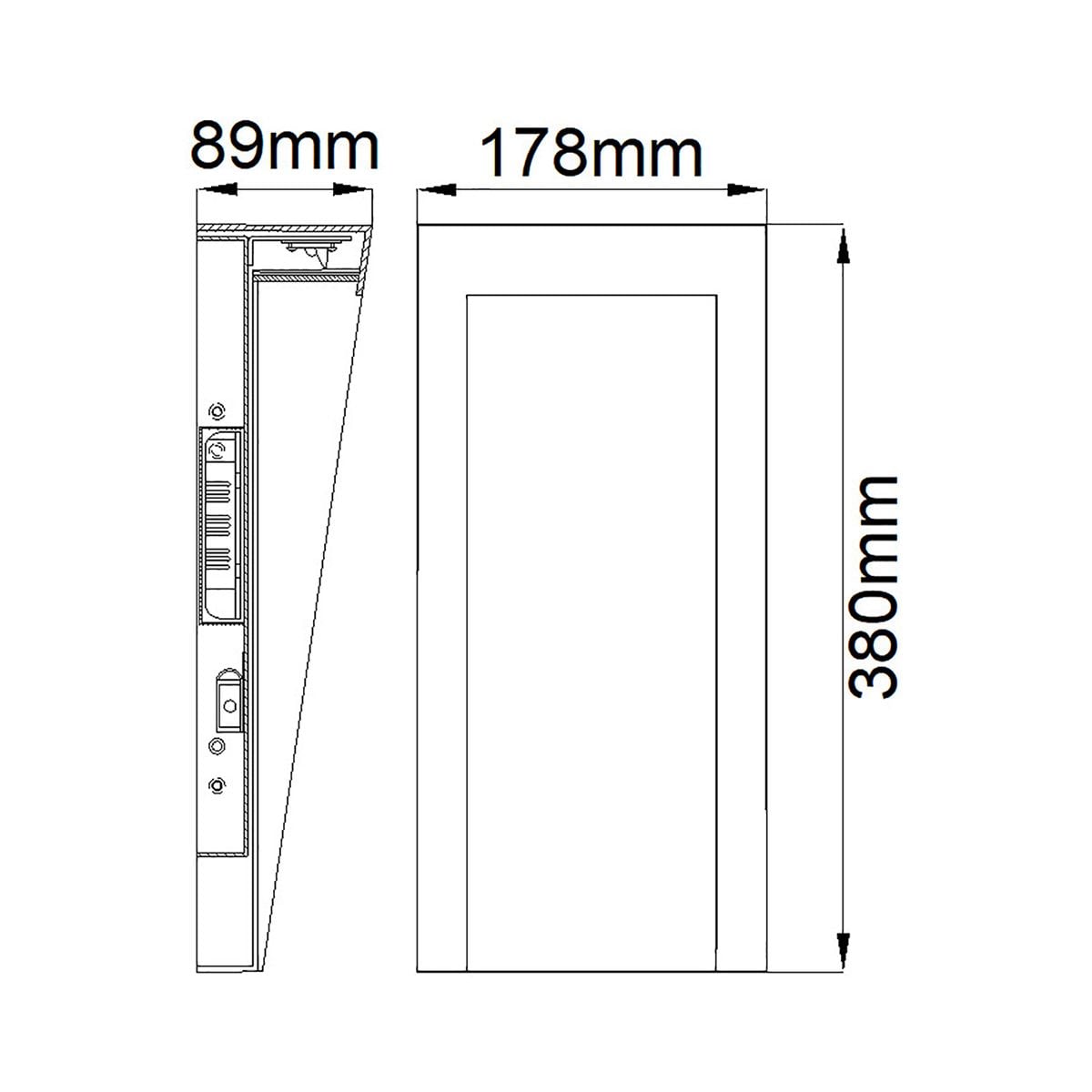 Taper LED Wall Lantern 1