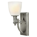 Truman 1-Light Wall Sconce (Antique Nickel & Etched Opal Glass)