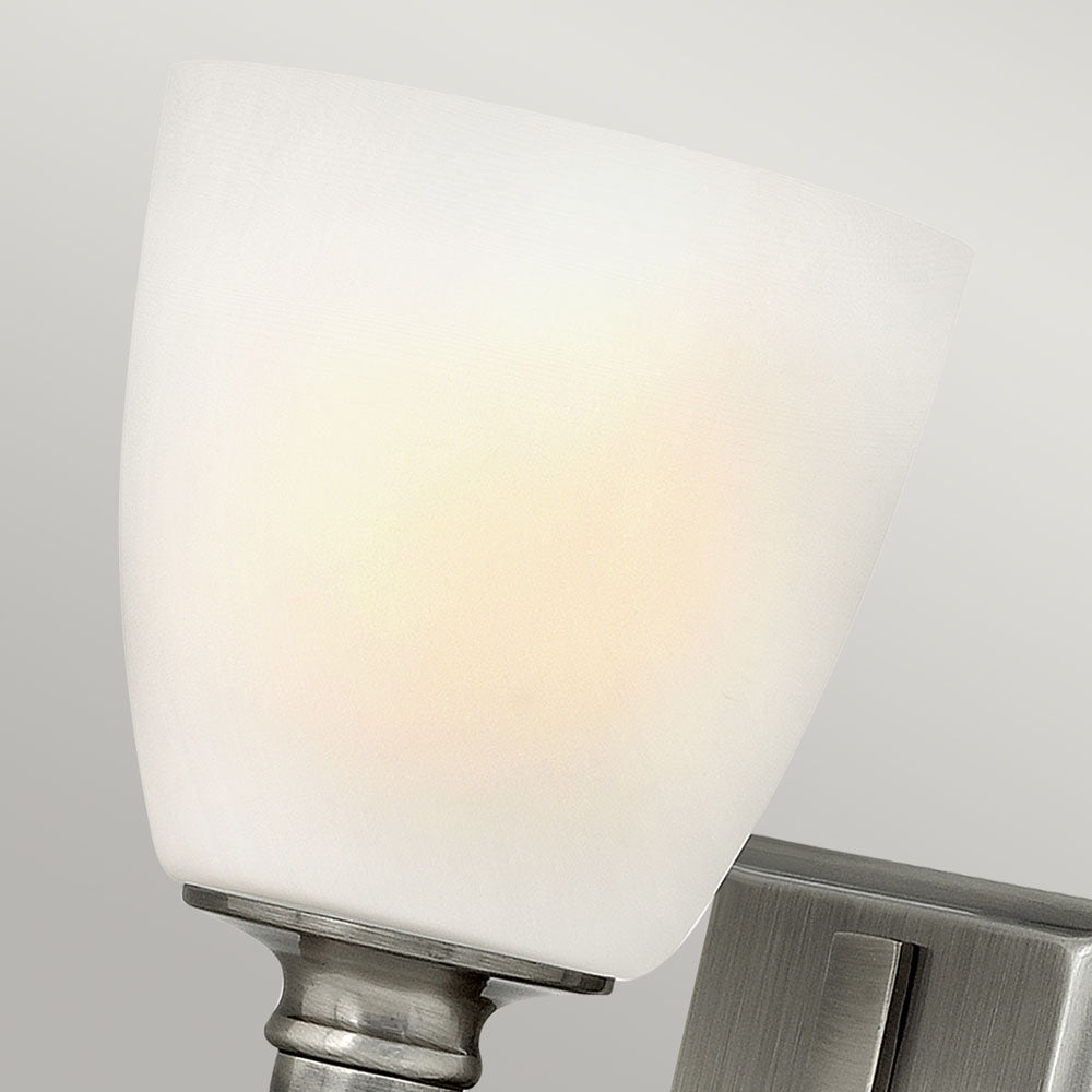 Truman 1-Light Wall Sconce (Antique Nickel & Etched Opal Glass)