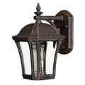 Wabash 1-Light Small Wall Lantern (Bronze Finish)