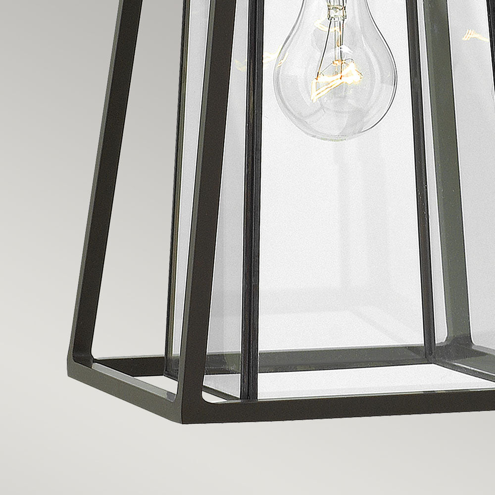 Walker 1-Light Medium Wall Lantern (Two-Tone Buckeye Bronze & Heritage Brass)