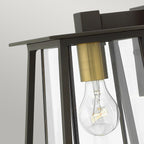 Walker 1-Light Small Wall Lantern (Two-Tone Buckeye Bronze & Heritage Brass)