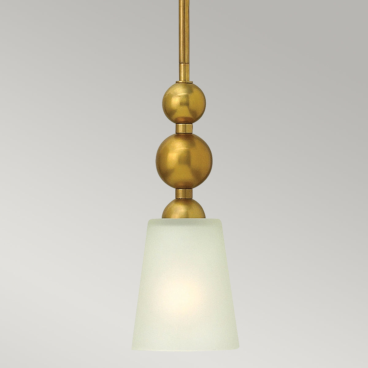 Zelda 1-Light Mini Pendant (Vintage Brass, Mid-Century Modern)