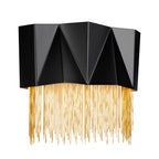 Zuma 3-Light Wall Sconce (Satin Black & Jeweler's Chain)