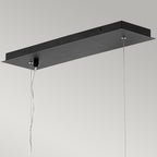 Zuma 6-Light Island Pendant (Satin Black & Gold Chain)