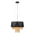 Zuma 6-Light Pendant (Satin Black & Jeweler's Chain)