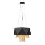 Zuma 6-Light Pendant (Satin Black & Jeweler's Chain)