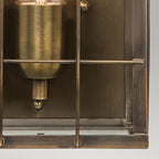 Hyde Park 1 Light Wall Lantern - Brass