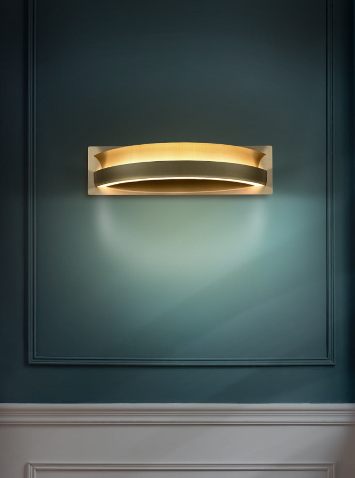 Eternity Satin Brass LED Wall Light