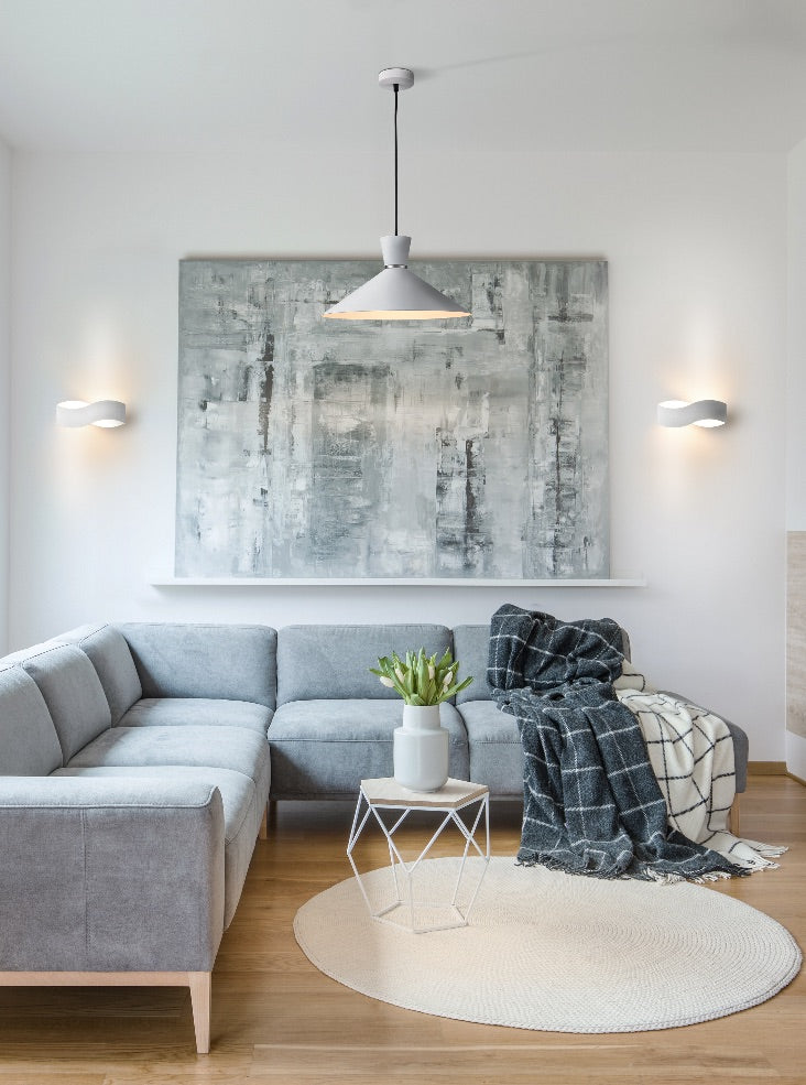 Infinity Matt White LED Wall Light