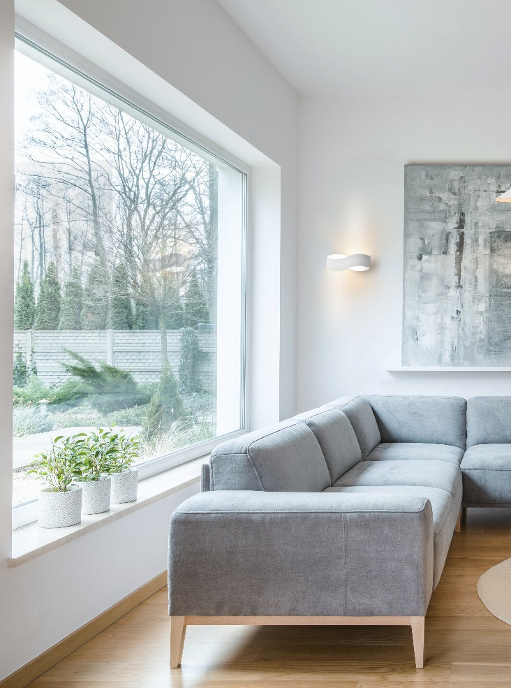 Infinity Matt White LED Wall Light