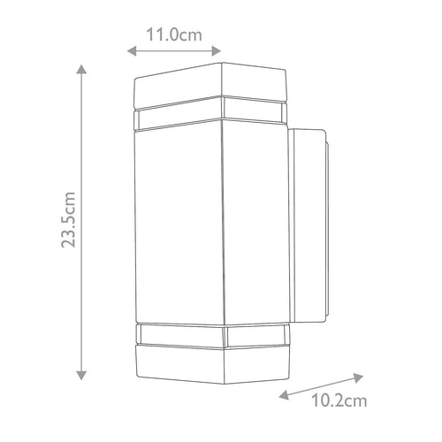 Jannik 2 Light Led Wall Light 1