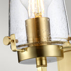 Alton 1 Light Wall Light Brushed Brass IP44