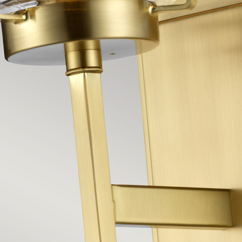 Alton 1 Light Wall Light Brushed Brass IP44