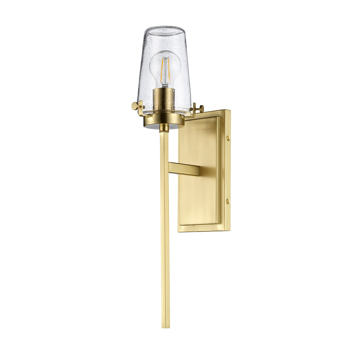 Alton 1 Light Wall Light Brushed Brass IP44