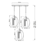 Asher 3 Light Pendant Circle