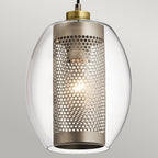 Asher 3 Light Pendant Rectangle