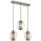 Asher 3 Light Pendant Rectangle