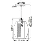 Asher 1 Light Mini Pendant