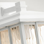 Beacon Square 1 Light Wall Lantern Small White