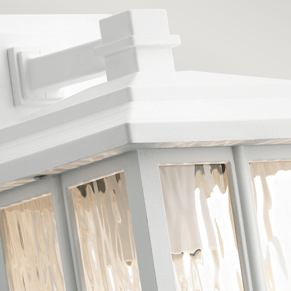 Beacon Square 1 Light Wall Lantern Small White