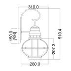 Bridgepoint 1 Light Large Wall Lantern