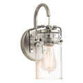 Brinley 1 Light Wall Light - Brushed Nickel