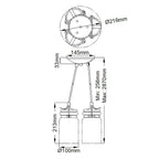 Brinley 3 Light Pendant