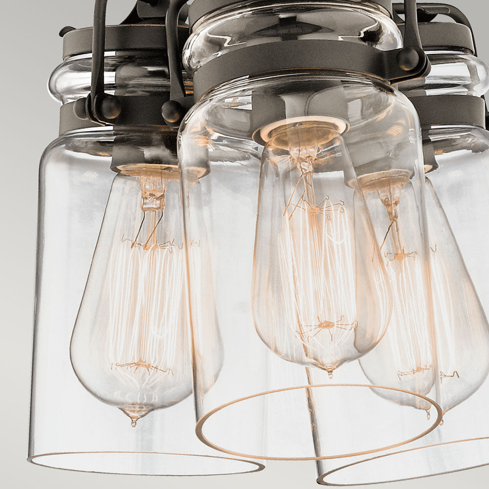 Brinley 3 Light Pendant - Olde Bronze