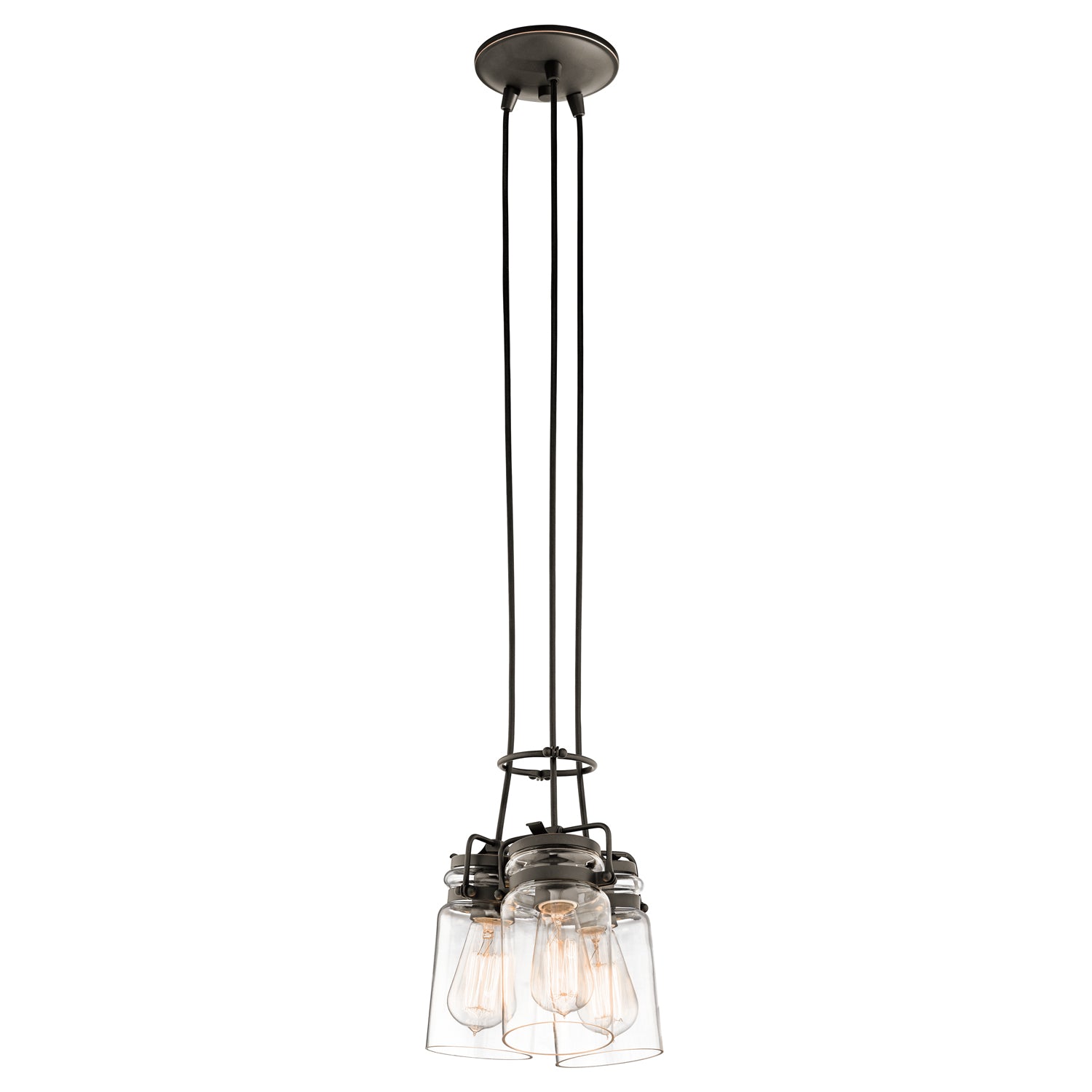 Brinley 3 Light Pendant - Olde Bronze