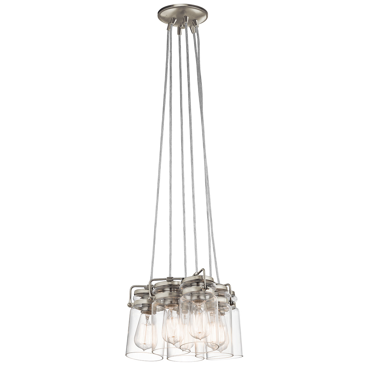 Brinley 6 Light Pendant - Brushed Nickel