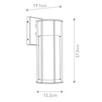 Camillo 1lt Medium Wall Lantern