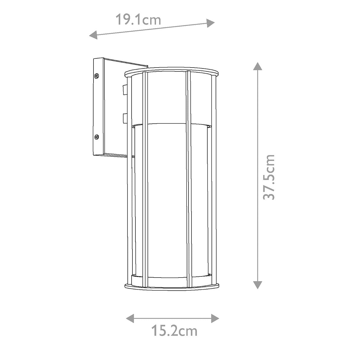Camillo 1lt Medium Wall Lantern 1
