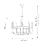 Capitol Hill 12lt Chandelier