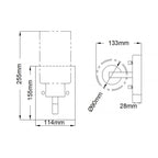 Deryn 1 Light Wall Light
