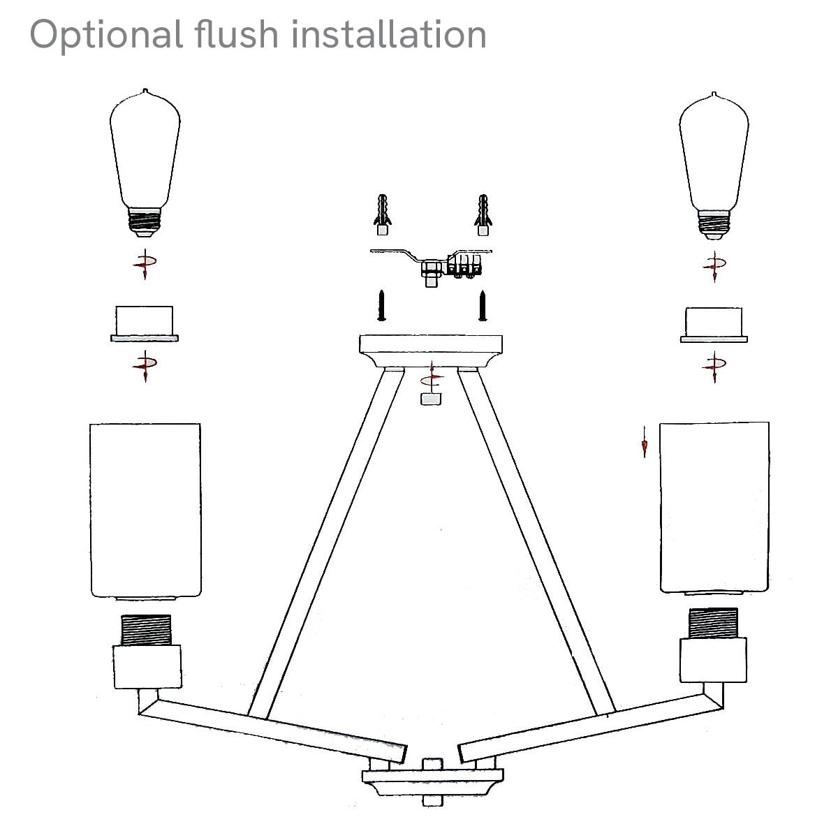Deryn 5 Light Chandelier 1