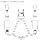 Deryn 3 Light Chandelier 1