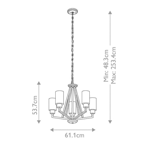 Deryn 5 Light Chandelier