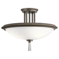 Dreyfus 3-Light Olde Bronze Semi-Flush Mount Ceiling Light