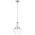 Everly 1 Light Small Pendant - Chrome
