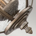 Halleron 3 Light Wall Lantern Bronze