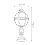 Halleron 3 Light Pedestal Lantern 1