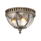 Halleron 3 Light Ceiling Flush Bronze