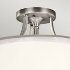 Lacey 3 Light Semi-Flush Mount - Antique Pewter
