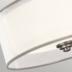 Lacey 3 Light Semi-Flush Mount - Antique Pewter